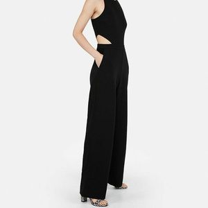 Express black XS jumpsuits with side cut outs
